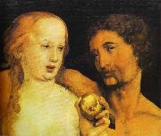 Hans holbein the younger Adam and Eve oil painting on canvas